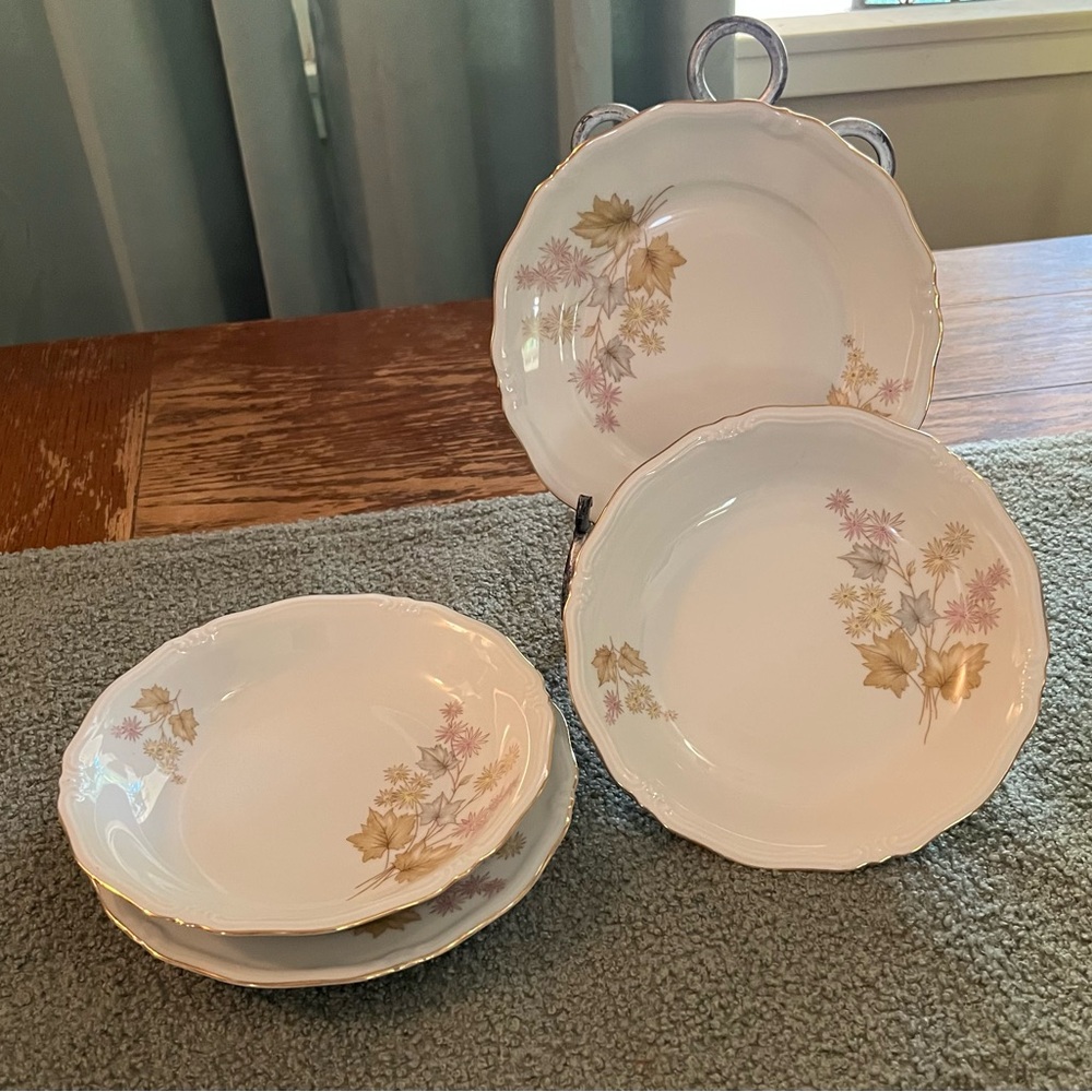Vintage Winterling Dinnerware Includes 2 Bowls 2 Plates Pristine Condition